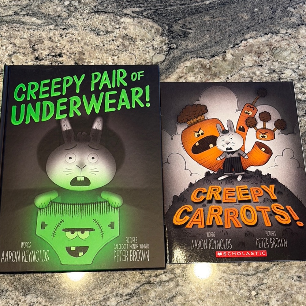 Two NEW books: Creepy Pair of Underwear and Creepy Carrots Books